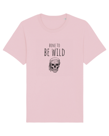 Bone to be Wild (negru)  Cotton Pink