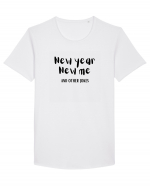 New Year, New Me and Other Jokes  Tricou mânecă scurtă guler larg Bărbat Skater