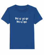 New year, new me (alb)  Tricou mânecă scurtă  Copii Mini Creator