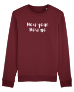 New year, new me (alb)  Bluză mânecă lungă Unisex Rise