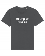 New year, new me (alb)  Tricou mânecă scurtă Unisex Rocker