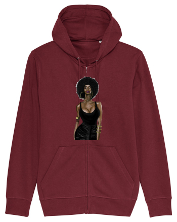 Afro Girl Burgundy