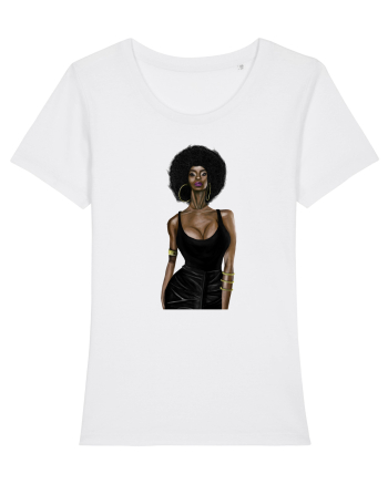 Afro Girl White