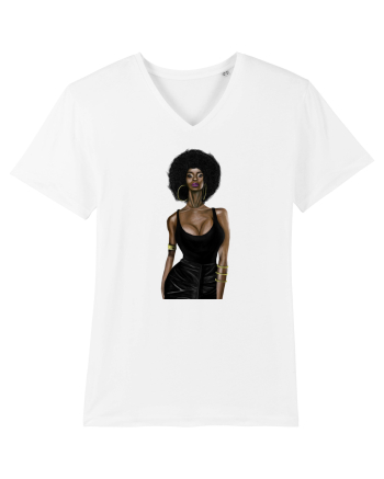 Afro Girl White
