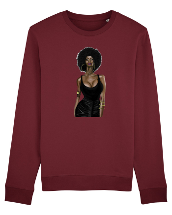 Afro Girl Burgundy