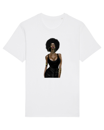 Afro Girl White