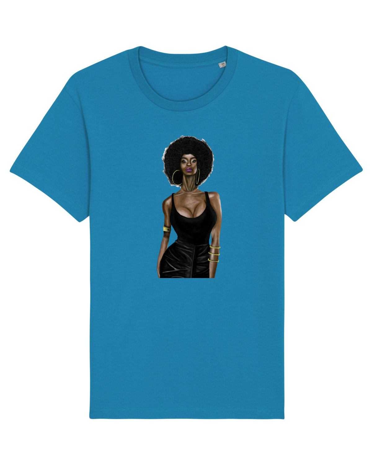 Tricou mânecă scurtă Unisex Rocker Azur