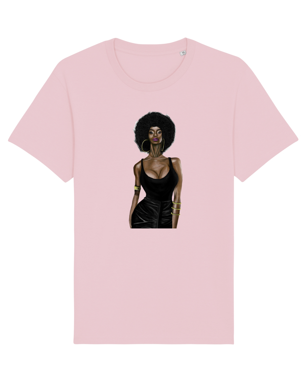 Tricou mânecă scurtă Unisex Rocker Cotton Pink