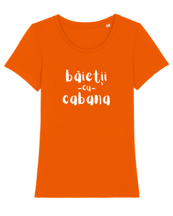 Băieții cu Cabana (alb)  Bright Orange