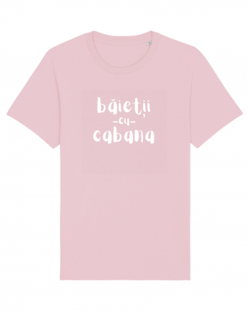 Băieții cu Cabana (alb)  Cotton Pink