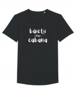 Băieții cu Cabana (alb)  Tricou mânecă scurtă guler larg Bărbat Skater