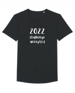 2022 Challenge Accepted Tricou mânecă scurtă guler larg Bărbat Skater