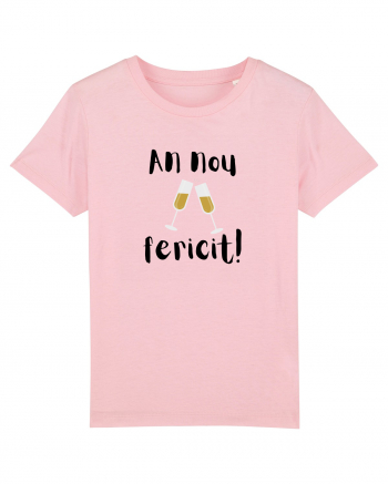 An Nou Fericit (șampanie) negru  Cotton Pink