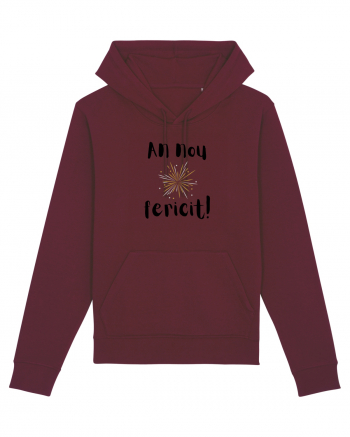 An Nou Fericit (artificii) negru Burgundy