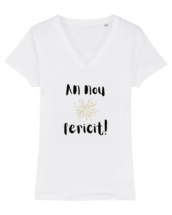 An Nou Fericit (artificii) negru White