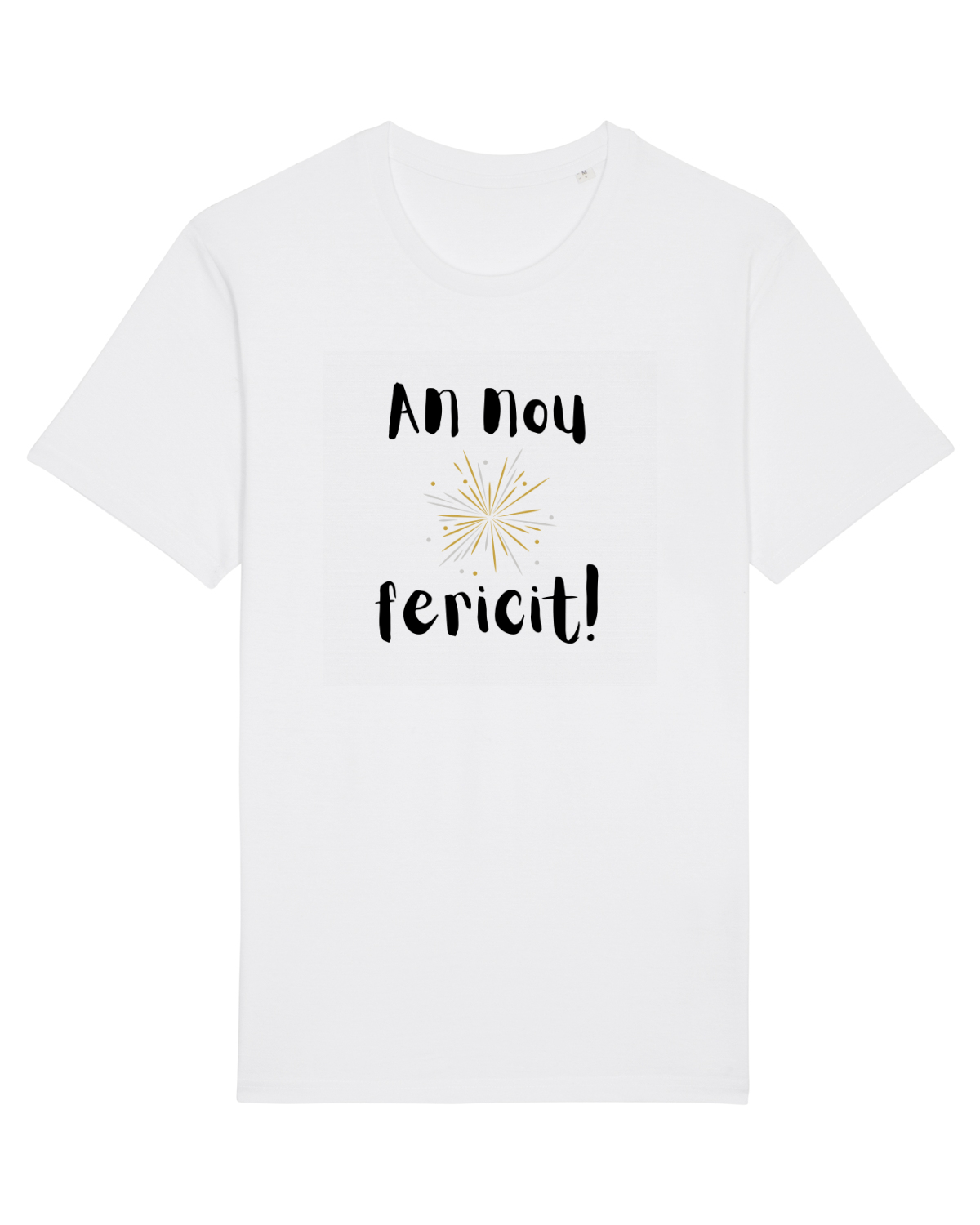 Tricou mânecă scurtă Unisex Rocker White