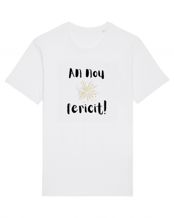 An Nou Fericit (artificii) negru White