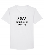 2022 New Chapter Unlocked (negru)  Tricou mânecă scurtă guler larg Bărbat Skater