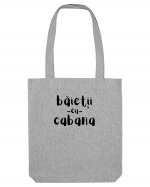Băieții cu Cabana (negru)  Sacoșă textilă