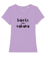 Băieții cu Cabana (negru)  Tricou mânecă scurtă guler larg fitted Damă Expresser