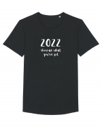 2022 show me what you've got (alb)  Tricou mânecă scurtă guler larg Bărbat Skater