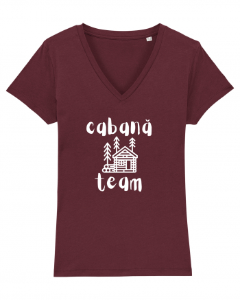 Cabană Team (alb)  Burgundy