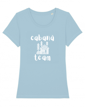 Cabană Team (alb)  Sky Blue