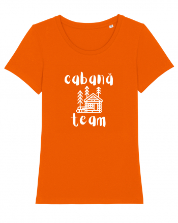 Cabană Team (alb)  Bright Orange