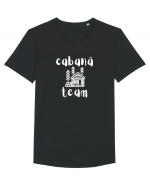 Cabană Team (alb)  Tricou mânecă scurtă guler larg Bărbat Skater