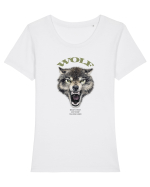 Wolf Tricou mânecă scurtă guler larg fitted Damă Expresser