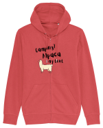 Camping? Alpaca my tent (negru)  Hanorac cu fermoar Unisex Connector