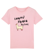 Camping? Alpaca my tent (negru)  Tricou mânecă scurtă  Copii Mini Creator