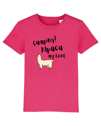 Camping? Alpaca my tent (negru)  Raspberry