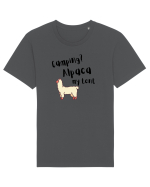 Camping? Alpaca my tent (negru)  Tricou mânecă scurtă Unisex Rocker
