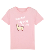 Camping? Alpaca my tent (alb)  Tricou mânecă scurtă  Copii Mini Creator