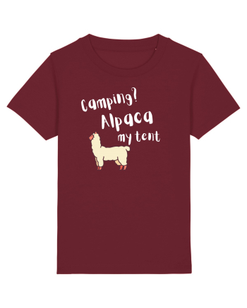 Camping? Alpaca my tent (alb)  Burgundy
