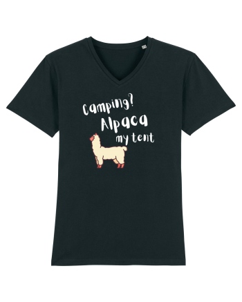 Camping? Alpaca my tent (alb)  Black