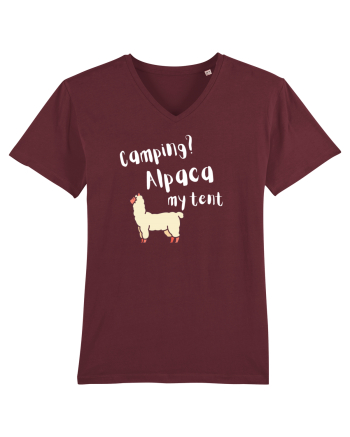 Camping? Alpaca my tent (alb)  Burgundy