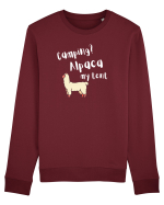 Camping? Alpaca my tent (alb)  Bluză mânecă lungă Unisex Rise
