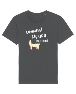 Camping? Alpaca my tent (alb)  Tricou mânecă scurtă Unisex Rocker