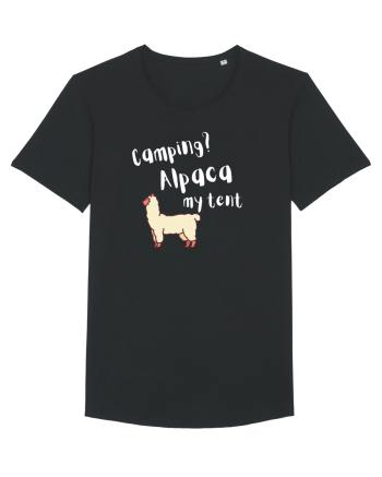 Camping? Alpaca my tent (alb)  Black