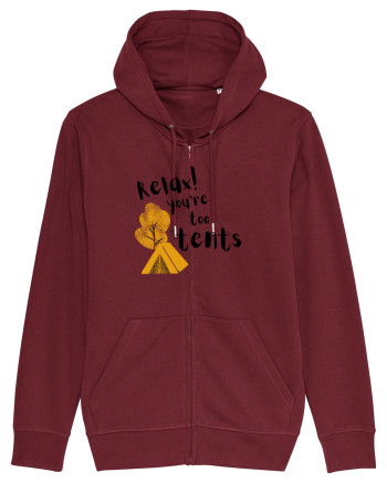 Relax! You're too tents (negru) Burgundy