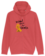 Relax! You're too tents (negru) Hanorac cu fermoar Unisex Connector