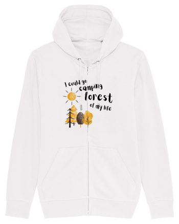 I could go camping forest of my life (black)  White