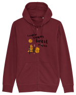 I could go camping forest of my life (black)  Hanorac cu fermoar Unisex Connector
