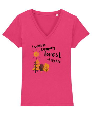 I could go camping forest of my life (black)  Raspberry
