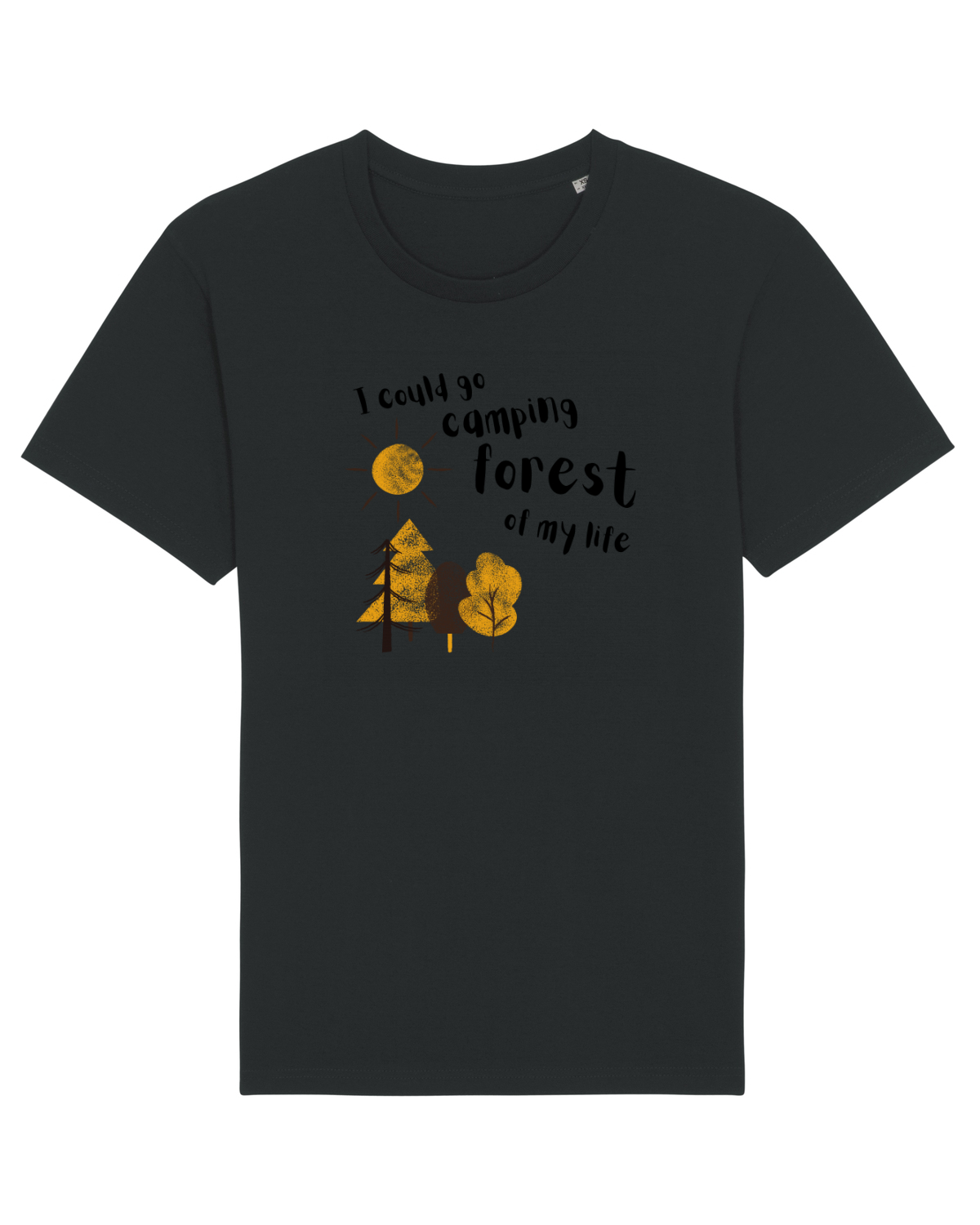 Tricou mânecă scurtă Unisex Rocker Black