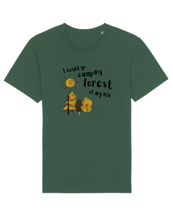 I could go camping forest of my life (black)  Bottle Green