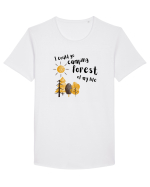 I could go camping forest of my life (black)  Tricou mânecă scurtă guler larg Bărbat Skater