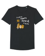 I could go camping forest of my life (alb)  Tricou mânecă scurtă guler larg Bărbat Skater